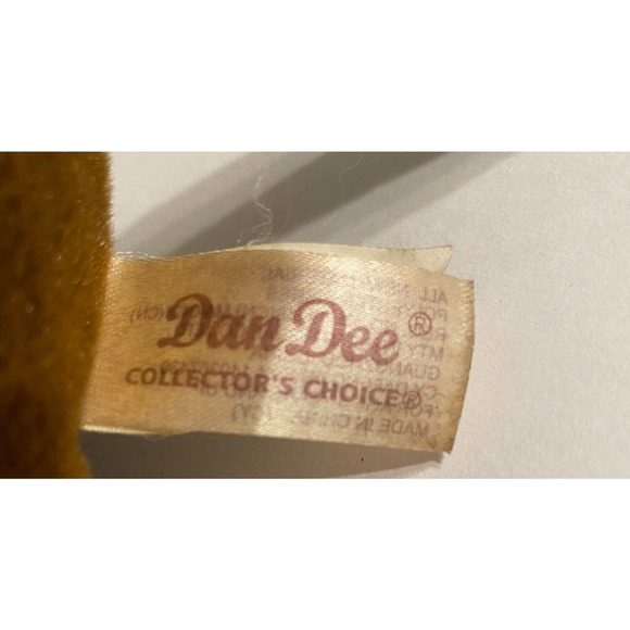 Dan Dee Brown Dachshund Plush Puppy Stuffed Animal 10" (Missing it's Nose) - Picture 4 of 5